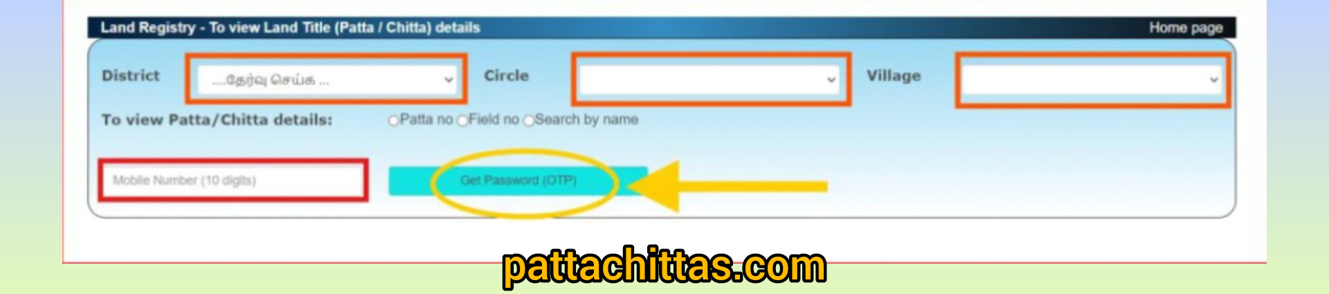 check land record s online